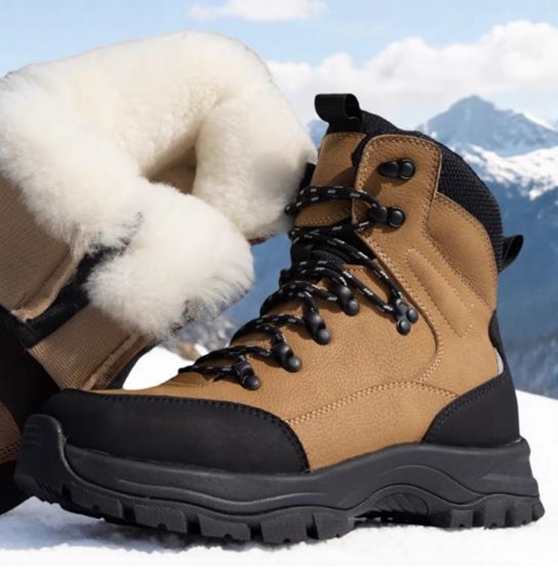 Crossfit Male - Męskie zimowe buty outdoorowe, ocieplane, z