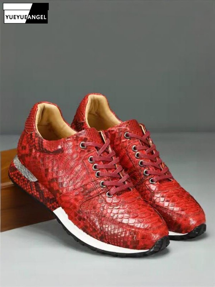 Crossfit Male - Eleganckie, jednokolorowe buty męskie ze skóry